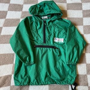Vintage Disney Mickey Mouse green windbreaker kids S